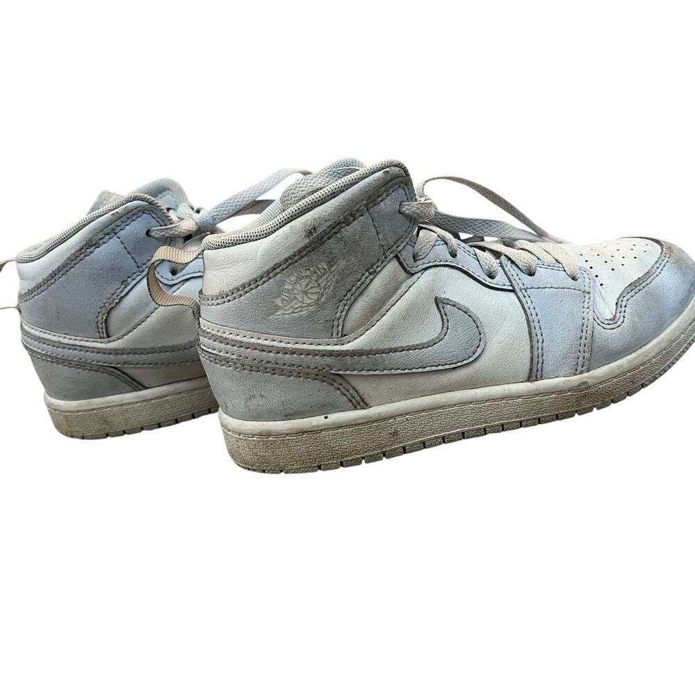 Girls Air Jordan Sneakers, Size 1.5, Lt Blue/White, High Top - Picture 3 of 7